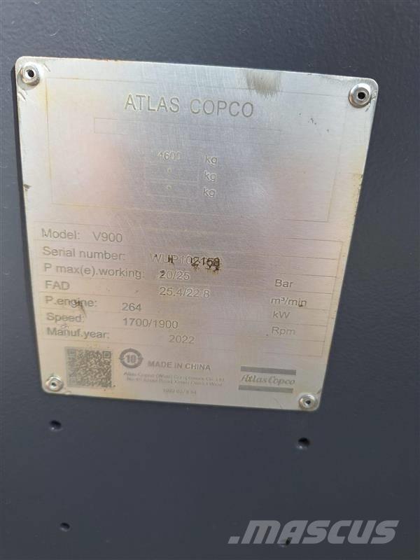 Atlas Copco V900 Kompressorit