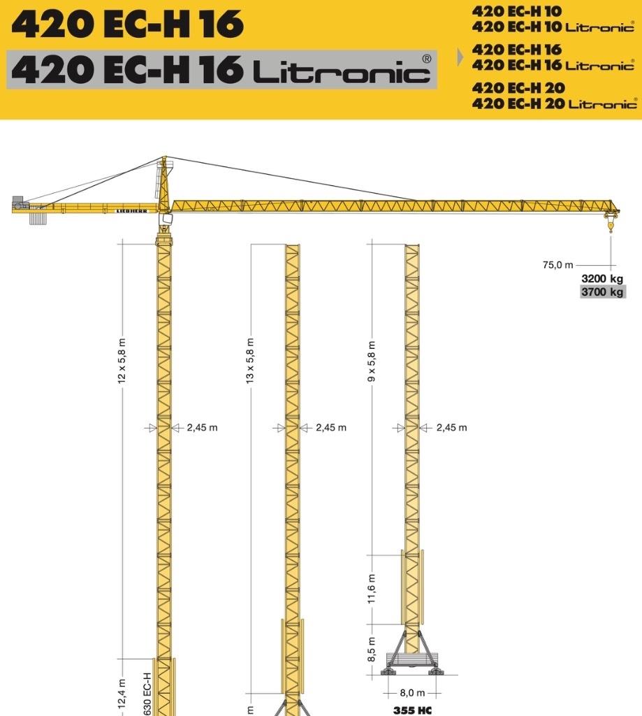 Liebherr 420 EC-H16 Torninosturit