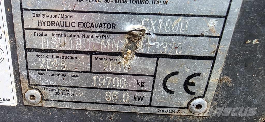 CASE CX180D Telakaivukoneet