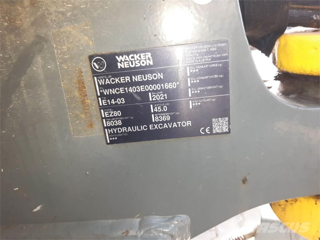 Wacker Neuson EZ80 Telakaivukoneet