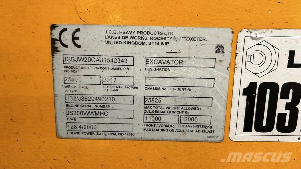 JCB JS200W Jätteenkäsittelijät