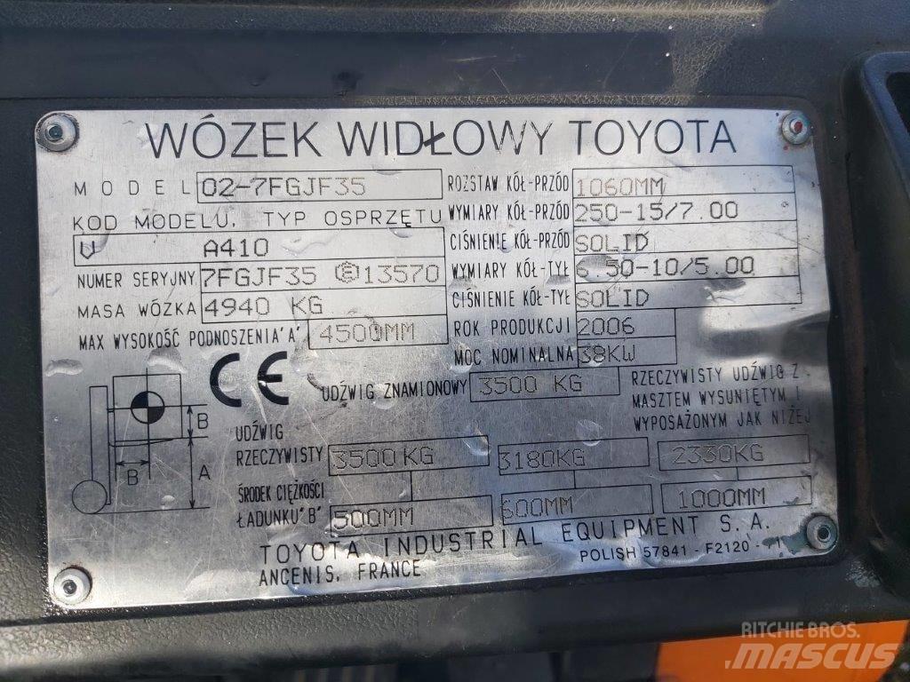 Toyota 7FG35 Nestekaasutrukit