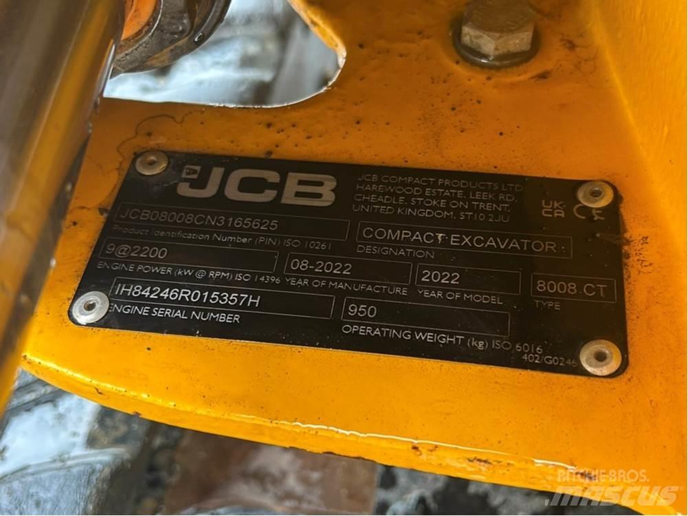 JCB MICRO 8008 Minikaivukoneet < 7t