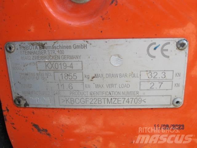 Kubota KX 019-4 Minikaivukoneet < 7t