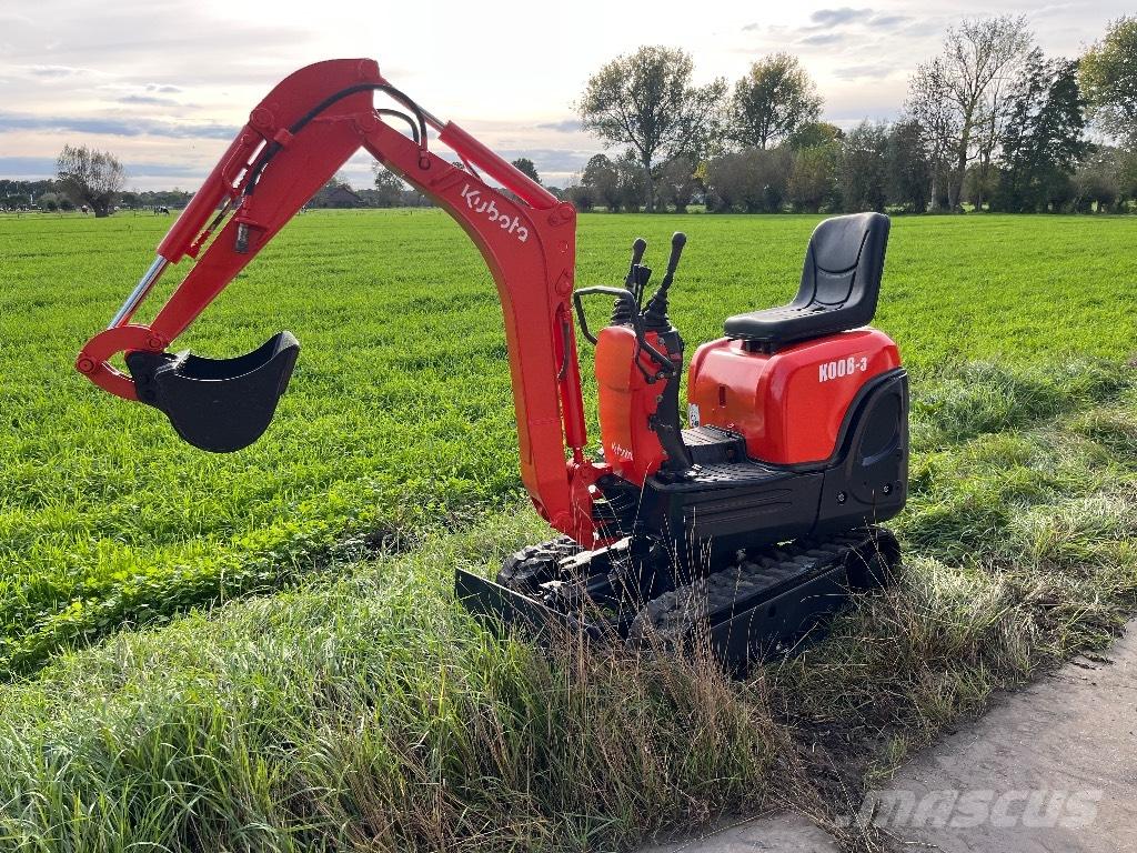 Kubota K 008-3 Minikaivukoneet < 7t