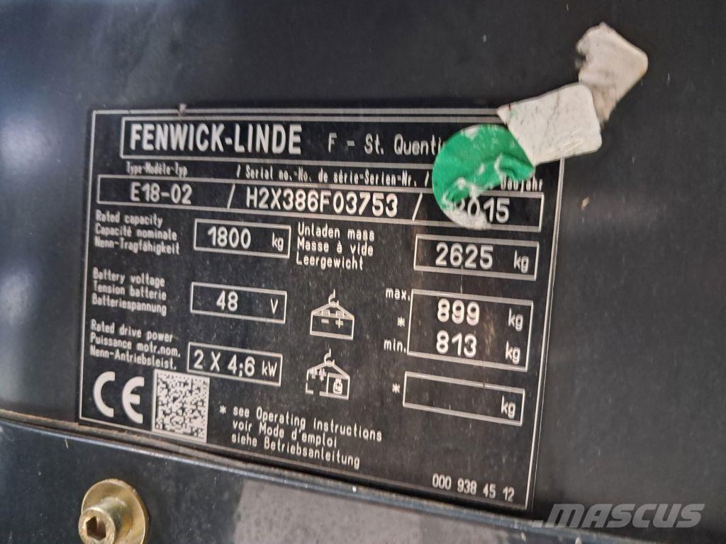 Linde E18-02 Sähkötrukit