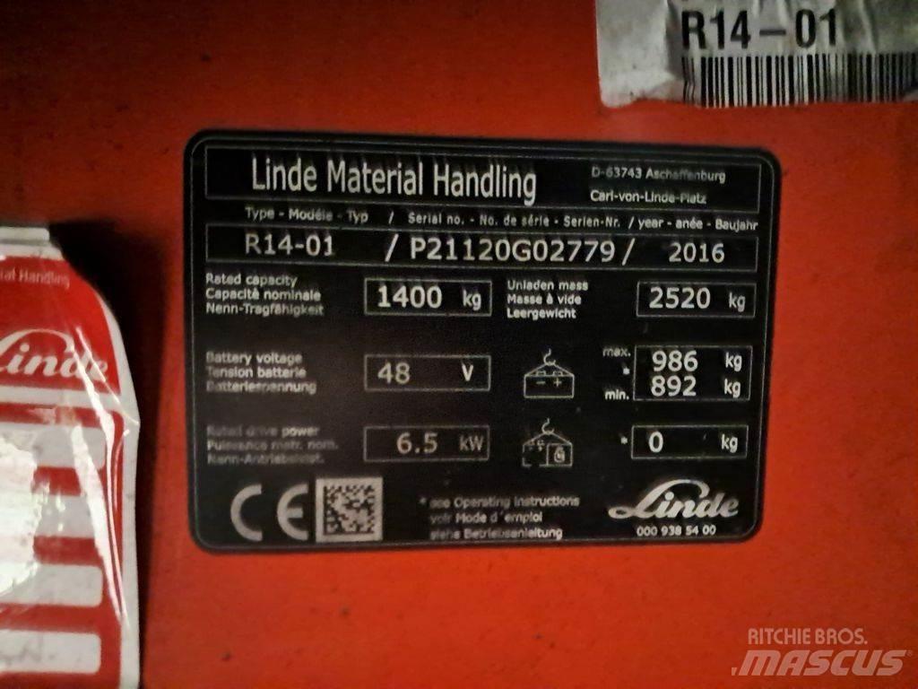 Linde R14-01 Työntömastotrukit