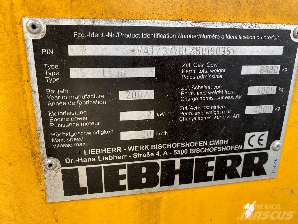 Liebherr 506 Stereo Pyöräkuormaajat