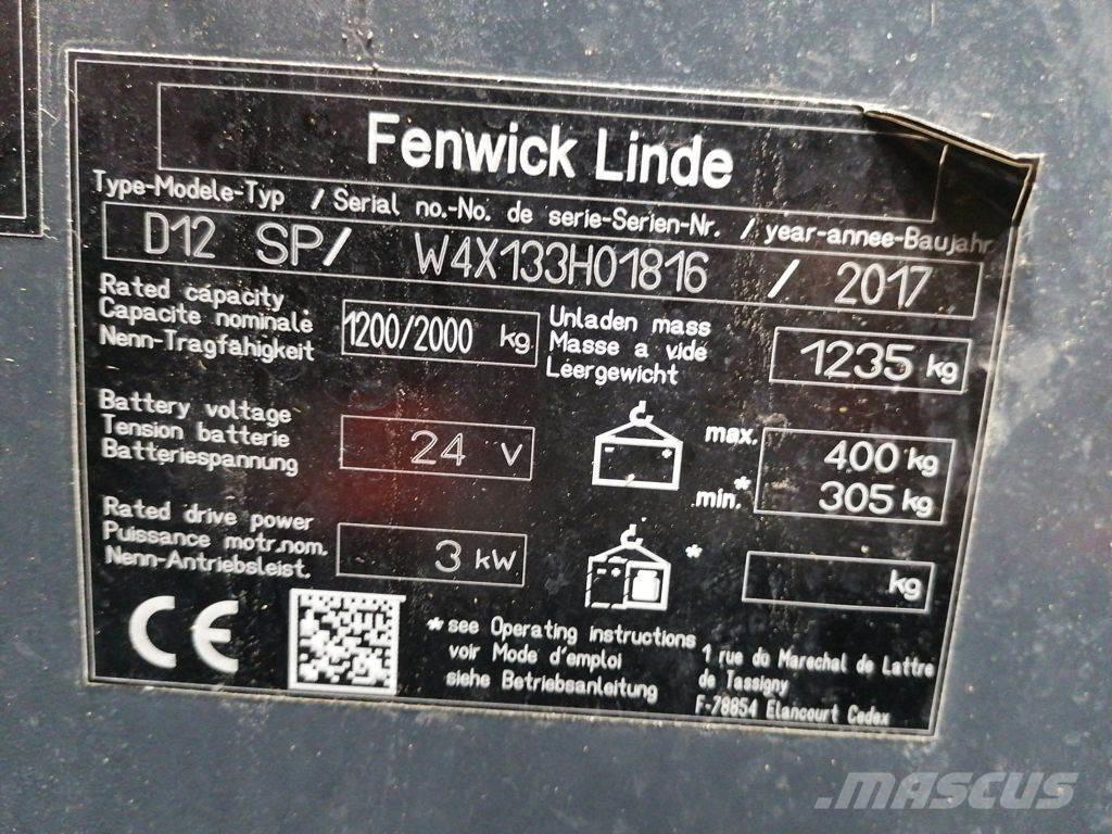 Linde D12 SP Käyden ajettavat pinoamistrukit
