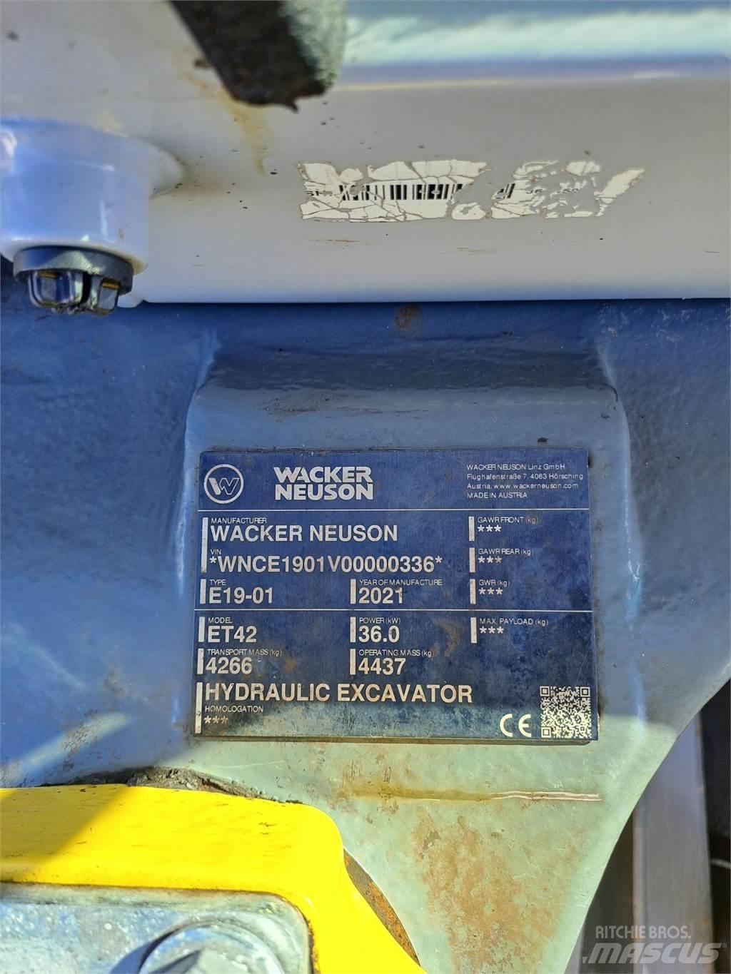 Wacker Neuson ET42 Telakaivukoneet