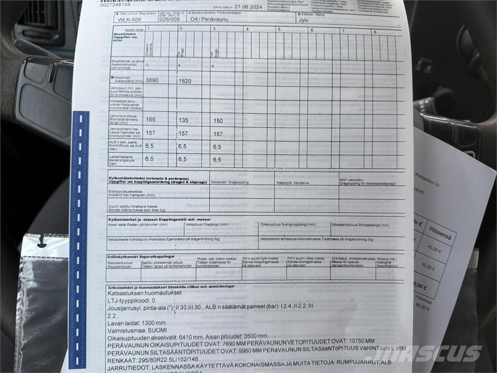 Jyki V 31-SL Lavaperävaunut