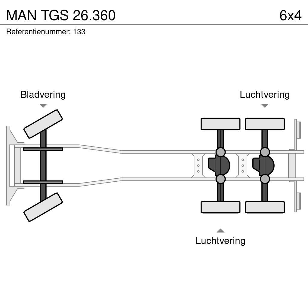MAN TGS 26.360 Koukkulava kuorma-autot