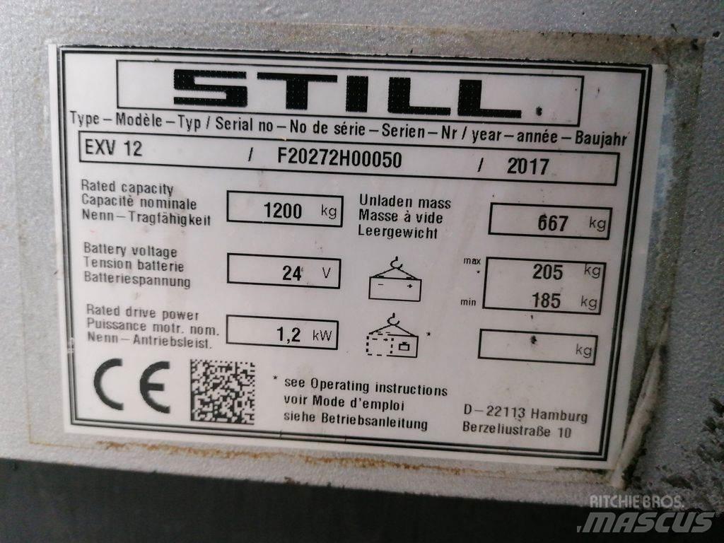 Still EXV12 Käyden ajettavat pinoamistrukit