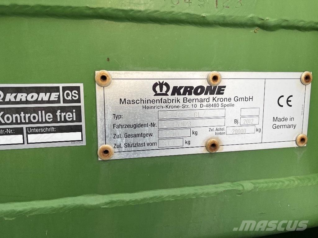 Krone ZX 450 GL Keräävät noukinvaunut ja silppurivaunut