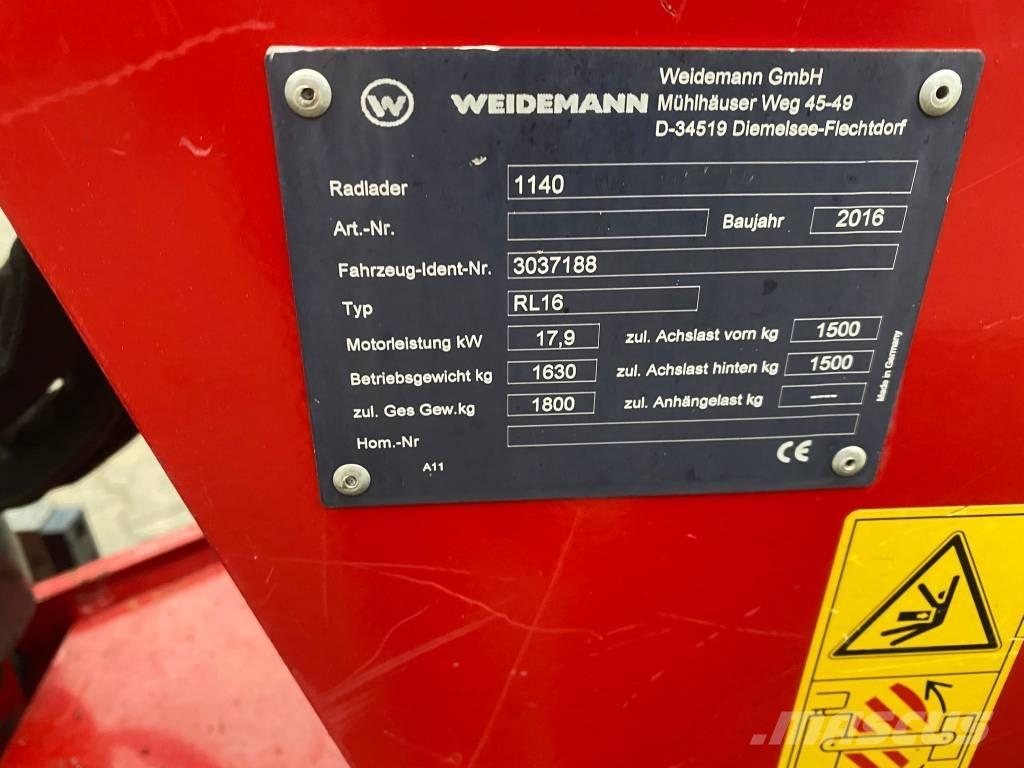 Weidemann 1140 Pyöräkuormaajat