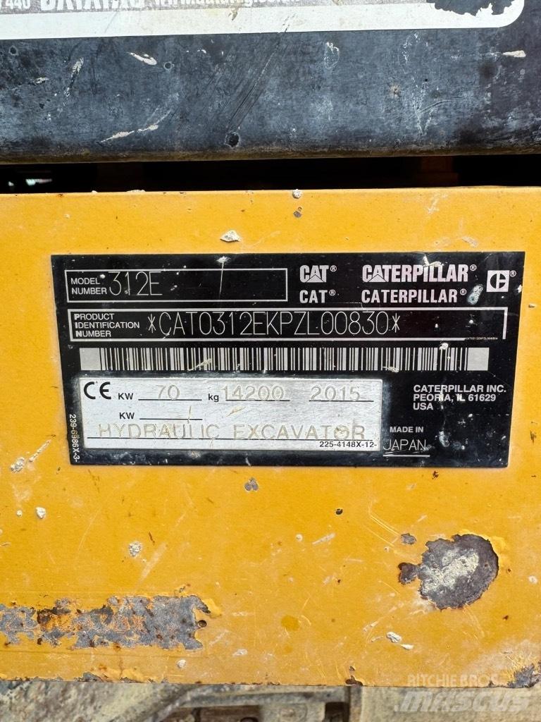 CAT 312 E Telakaivukoneet