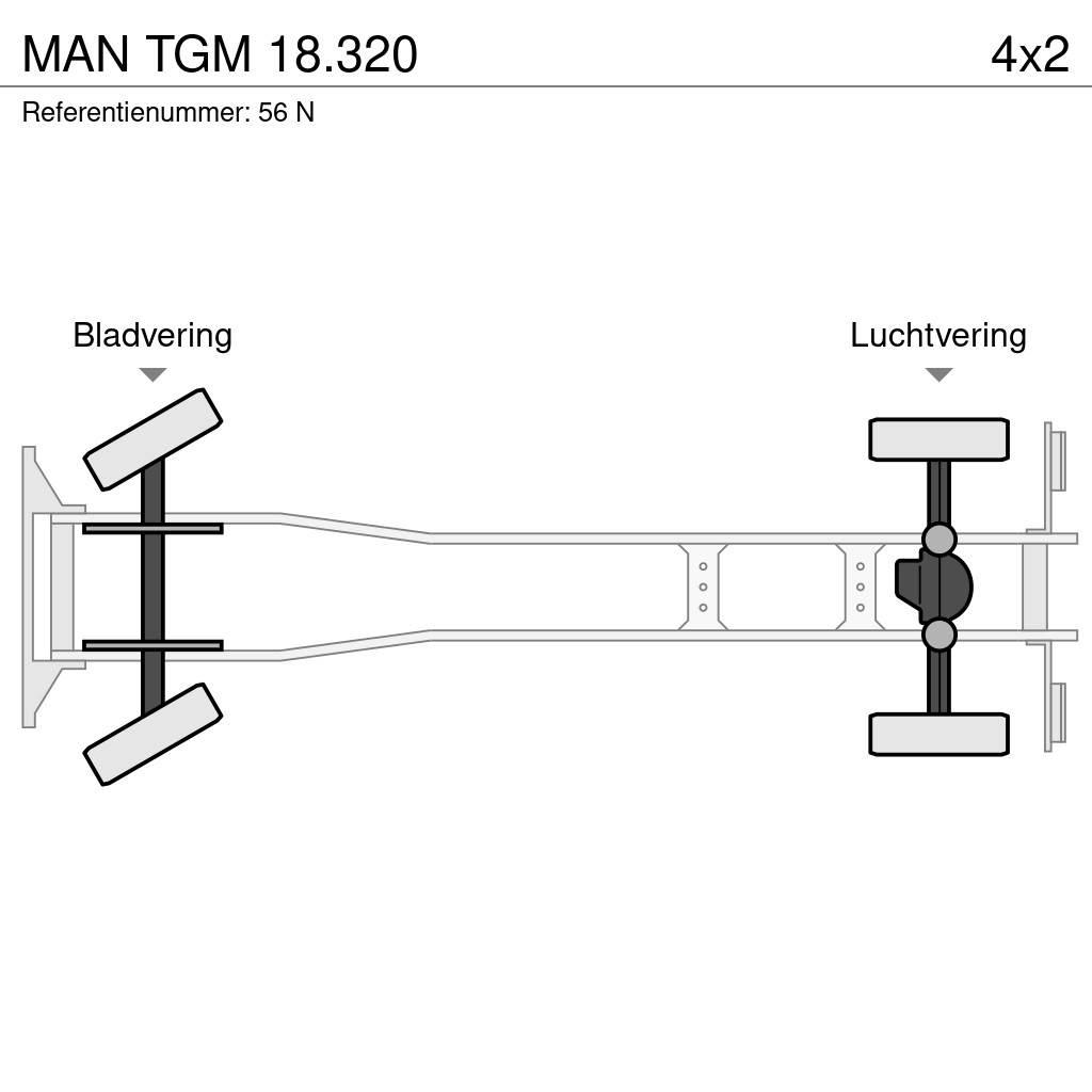 MAN TGM 18.320 Koukkulava kuorma-autot