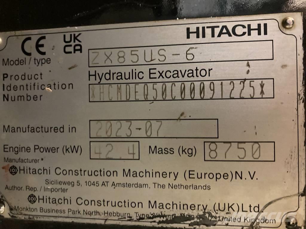 Hitachi ZX 85 US-6 Midikaivukoneet 7t - 12t