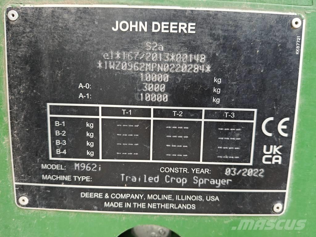 John Deere M 962 i Hinattavat ruiskut