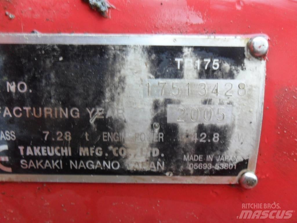 Takeuchi TB175 Midikaivukoneet 7t - 12t