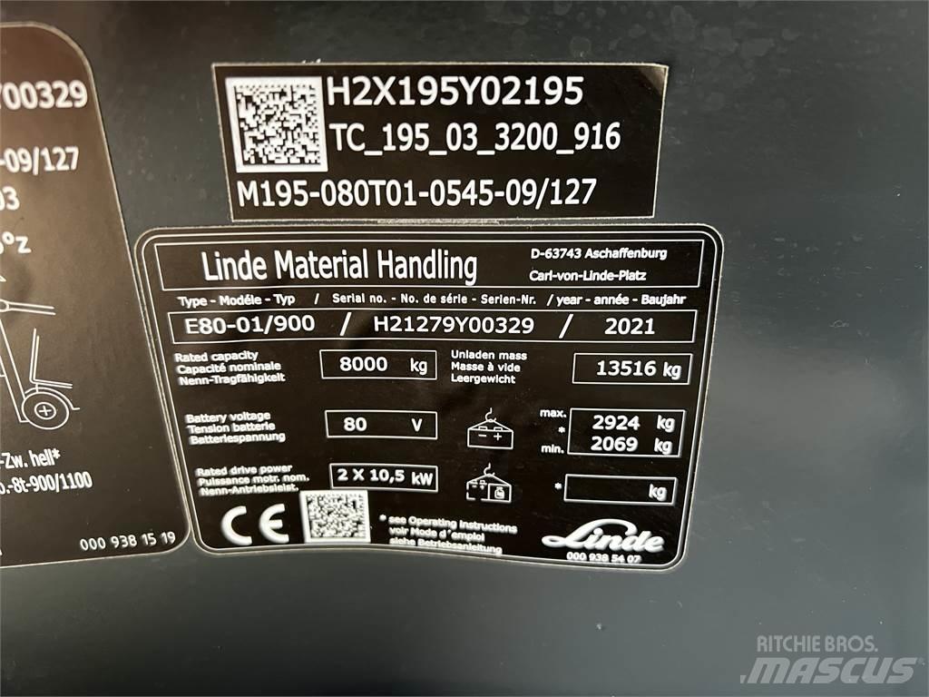 Linde E80/900 Sähkötrukit