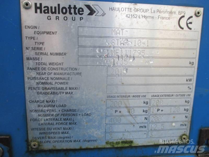 Haulotte Star 10 Henkilönostimet ja nostolaitteet