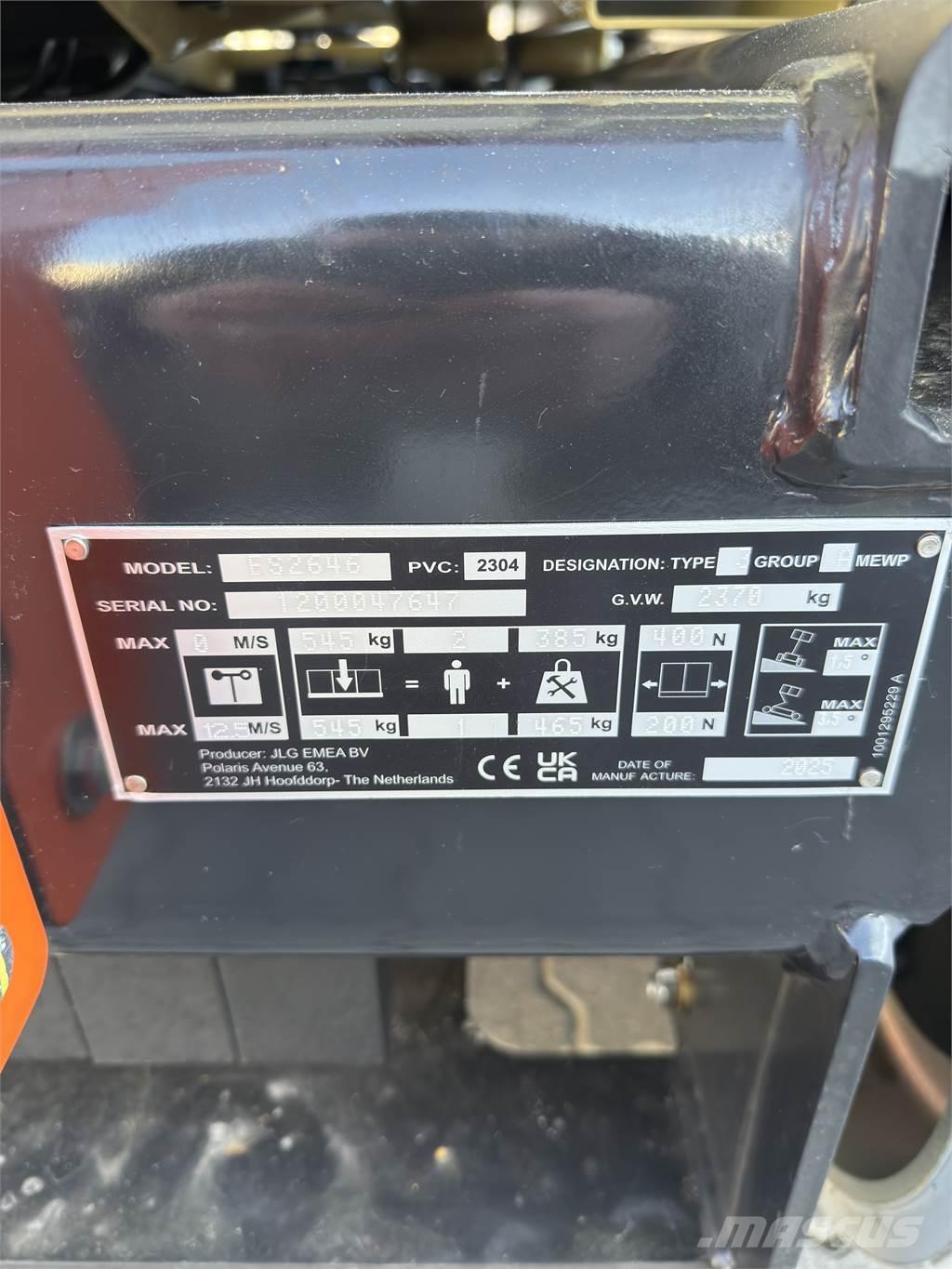 JLG ES2646 Saksilavat