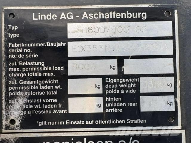 Linde H 80 D 900 Dieseltrukit
