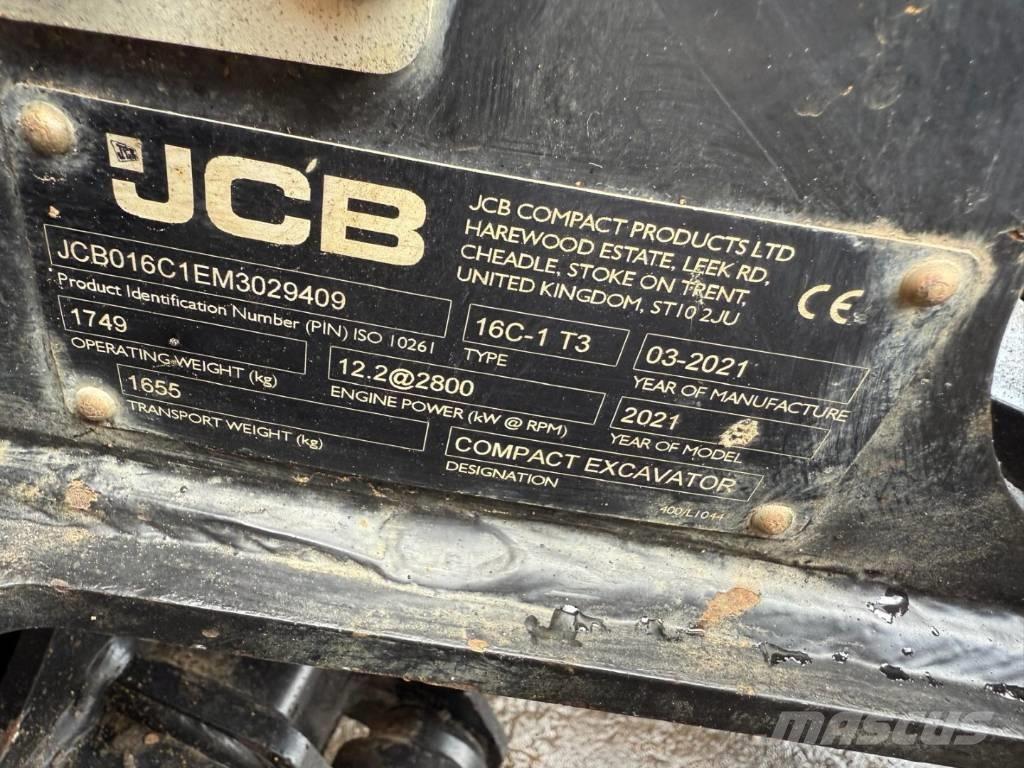 JCB 16 C-1 Minikaivukoneet < 7t