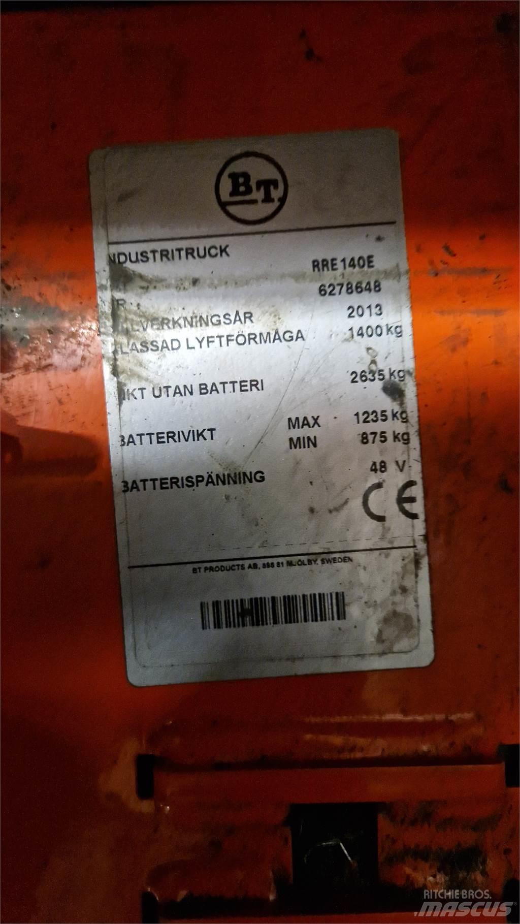 BT RRE140E Työntömastotrukit