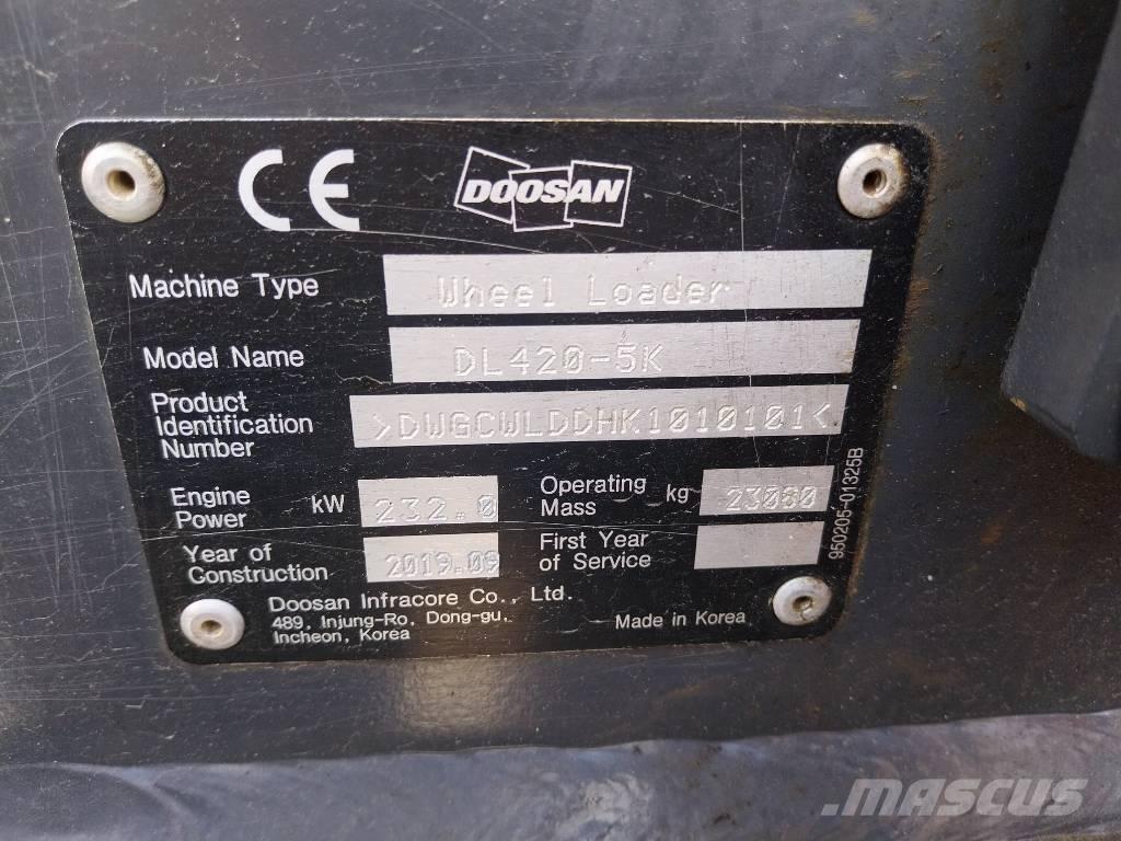 Doosan DL 420CVT-5 Pyöräkuormaajat