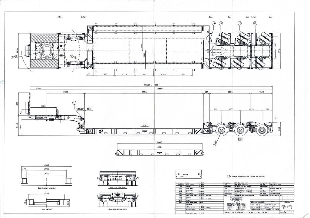 Broshuis Low loader Puoliperävaunulavetit