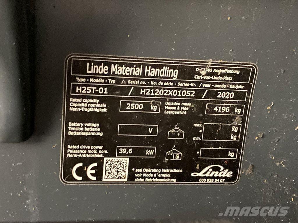 Linde H25T-01 Nestekaasutrukit
