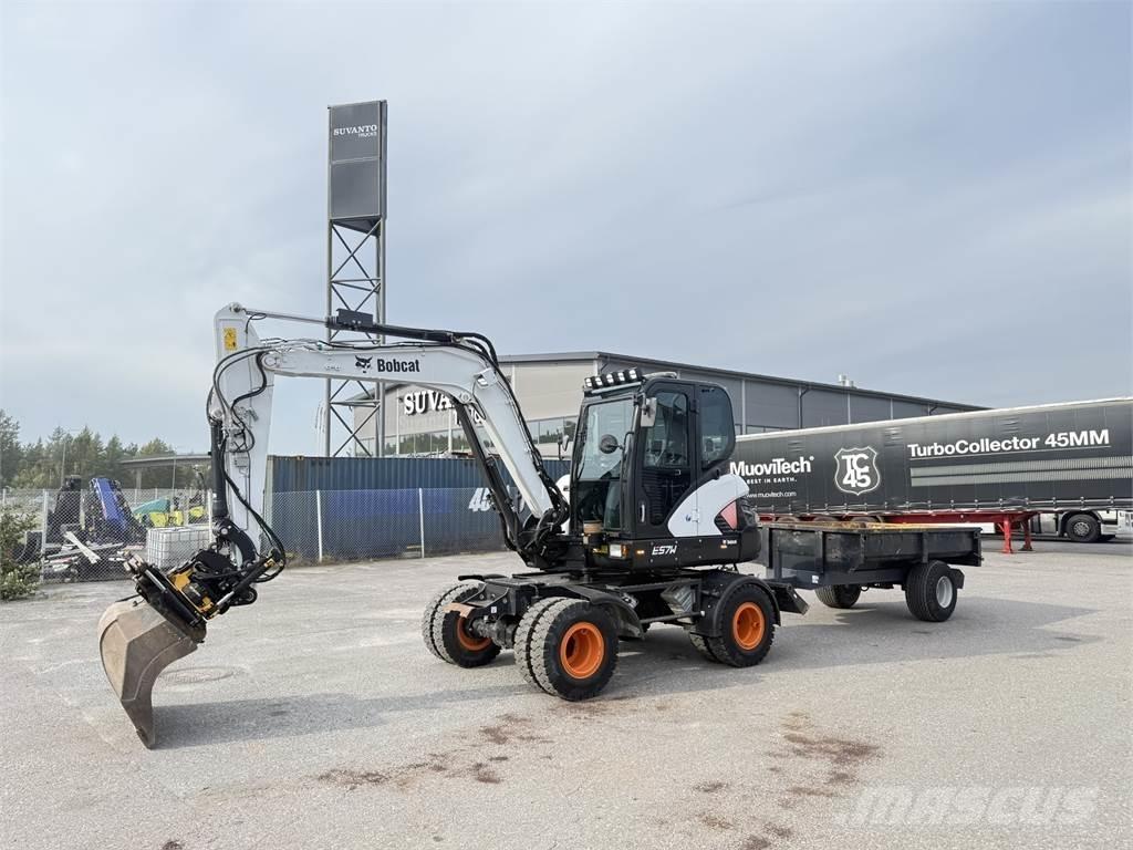 Bobcat E57W Pyöräkaivukoneet