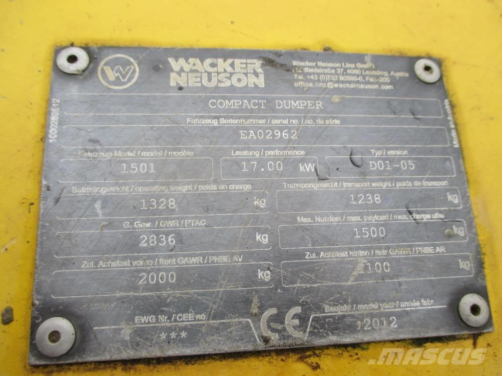 Wacker Neuson 1501 Minidumpperit