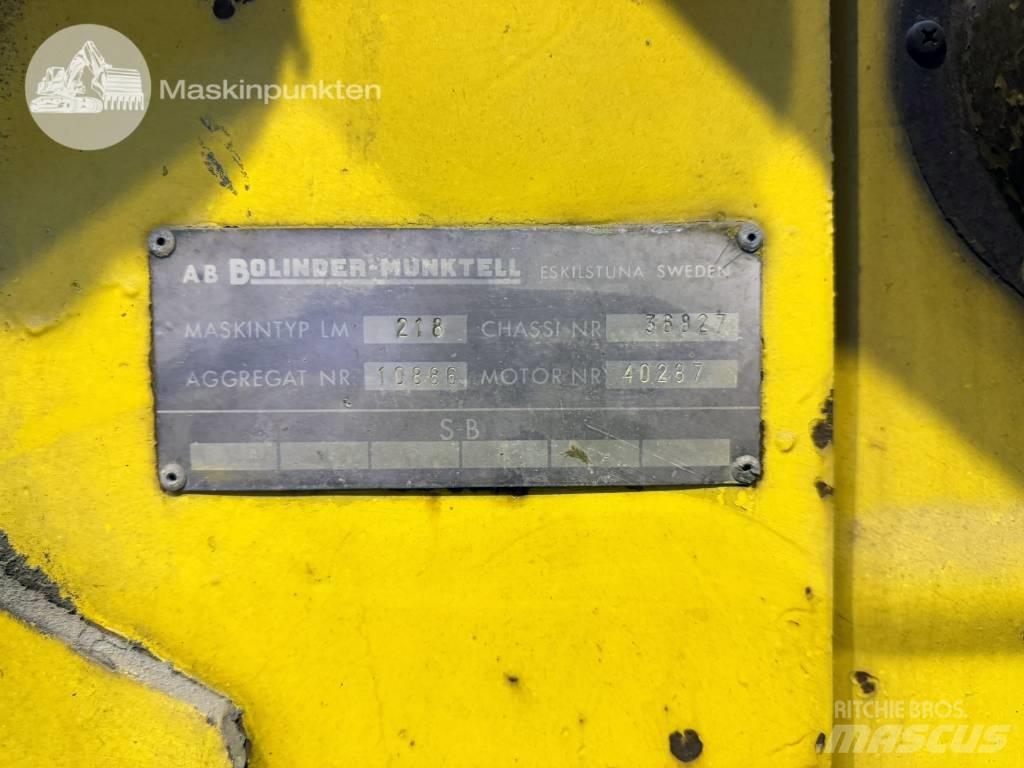 Volvo BM 218 Pyöräkuormaajat