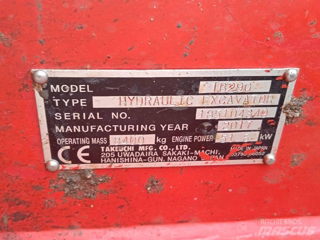 Takeuchi TB290 Minikaivukoneet < 7t