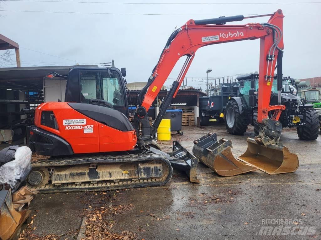 Kubota KX 080-4 Minikaivukoneet < 7t