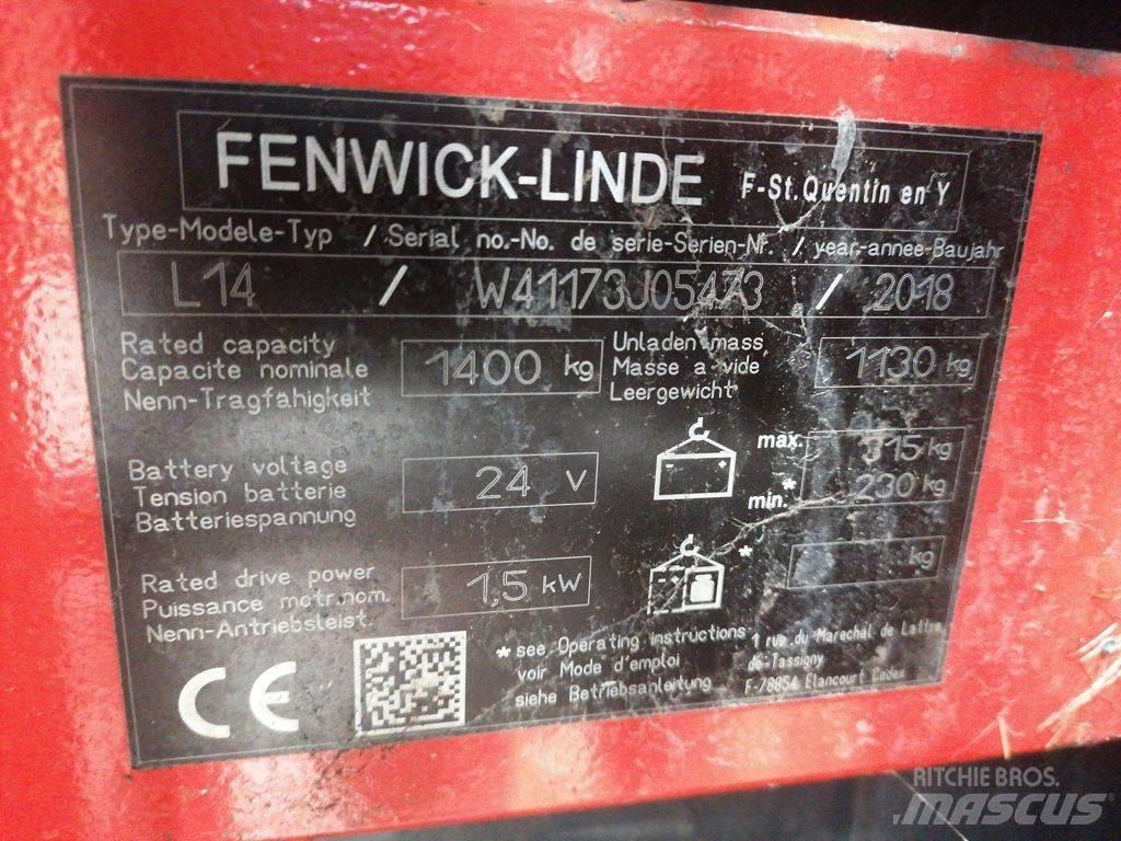 Linde L14 Käyden ajettavat pinoamistrukit