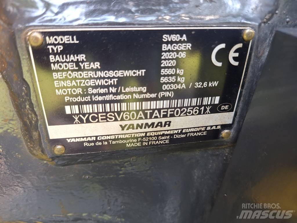 Yanmar SV 60 Minikaivukoneet < 7t