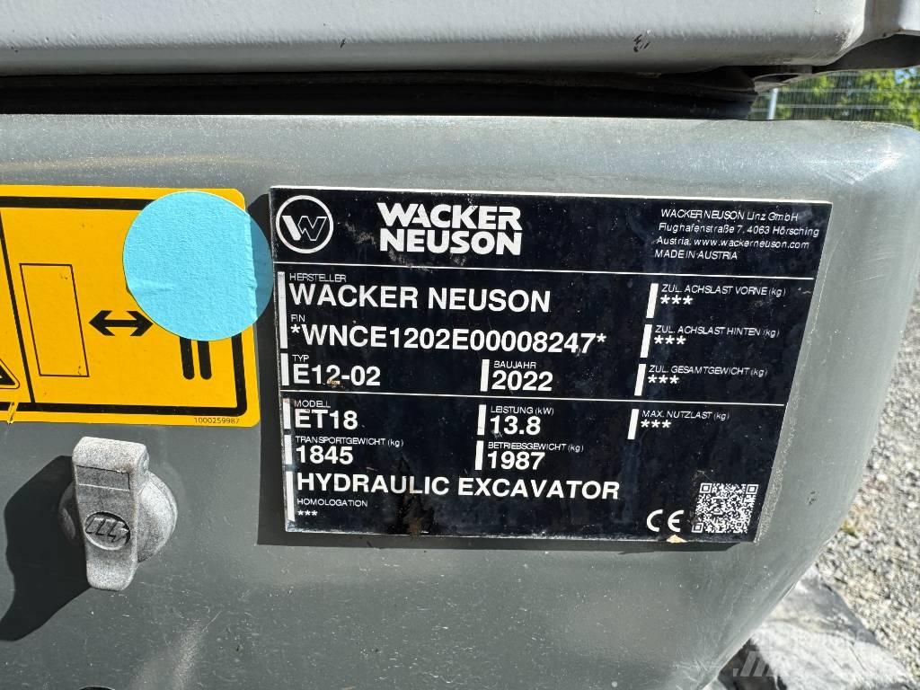 Wacker Neuson ET18 Telakaivukoneet