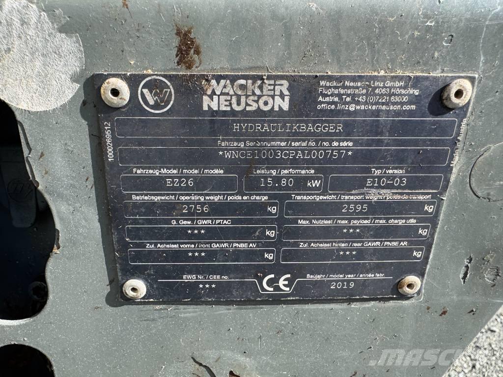 Wacker Neuson EZ26 Telakaivukoneet