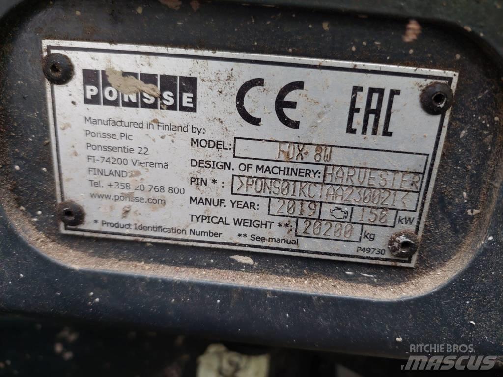 Ponsse FOX 8W Harvesterit