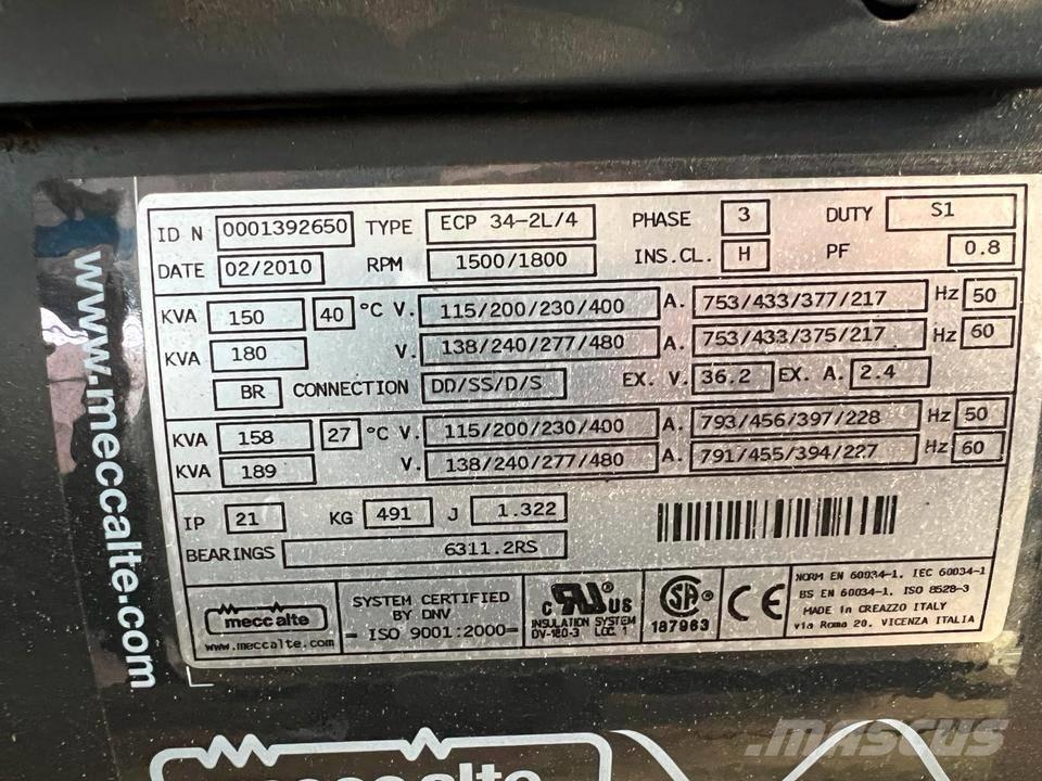  Mecc alte 85-300 KVA Muut generaattorit