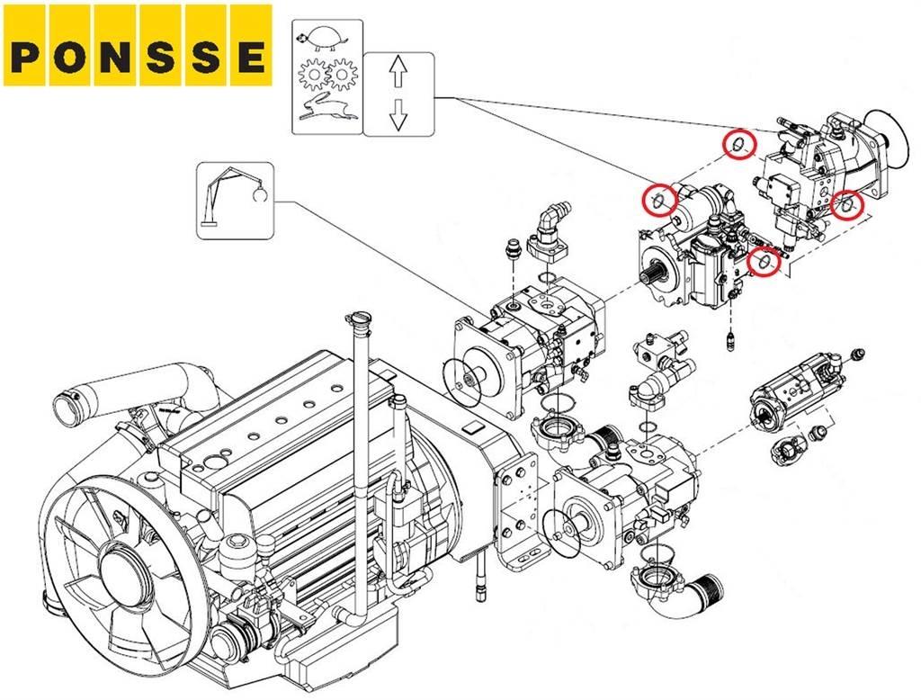 Ponsse 0014134 Hydrauliikka