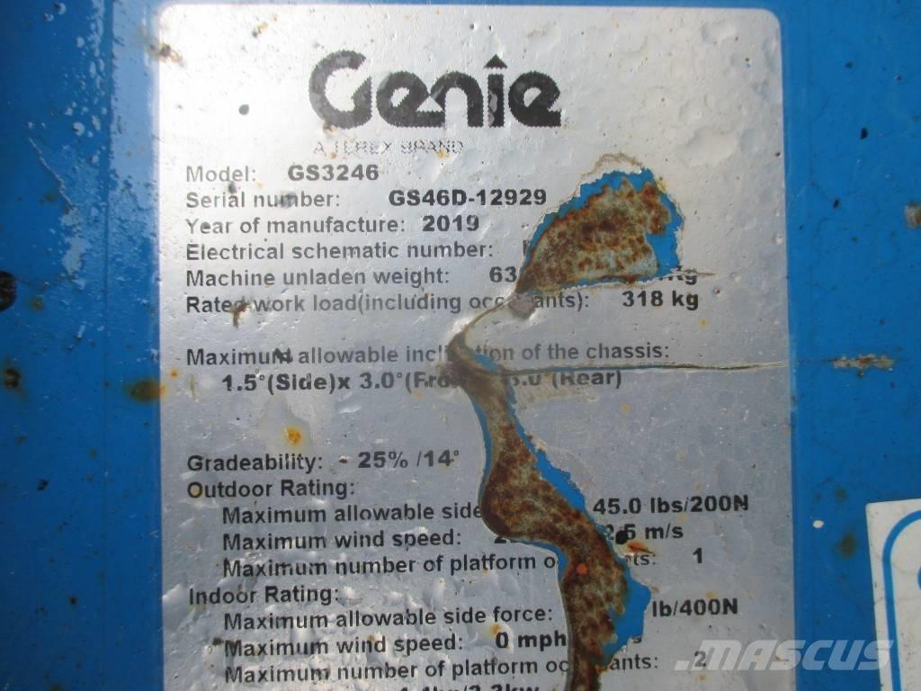 Genie GS 3246 Saksilavat