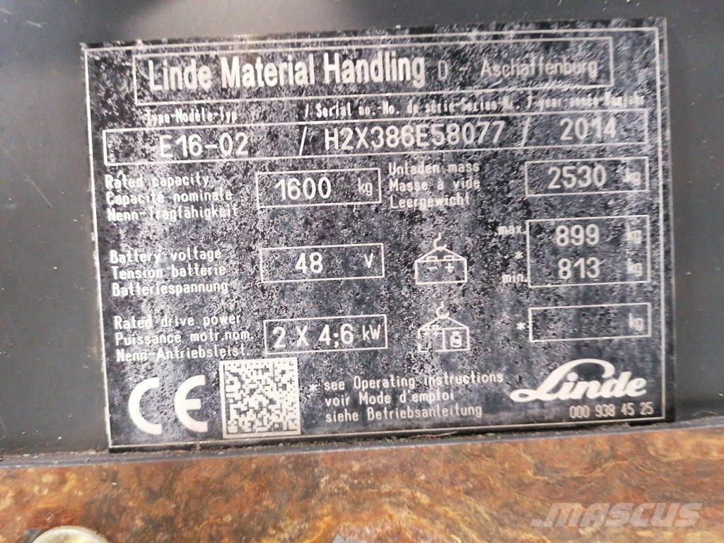 Linde E16-02 Sähkötrukit