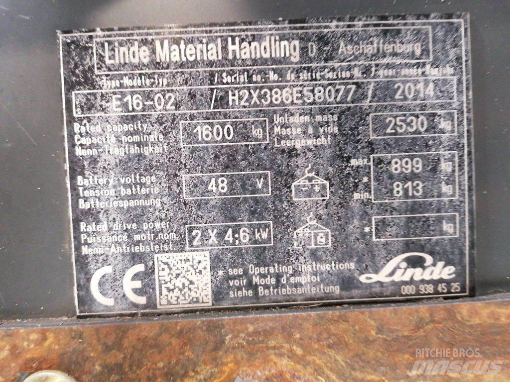 Linde E16-02 Sähkötrukit