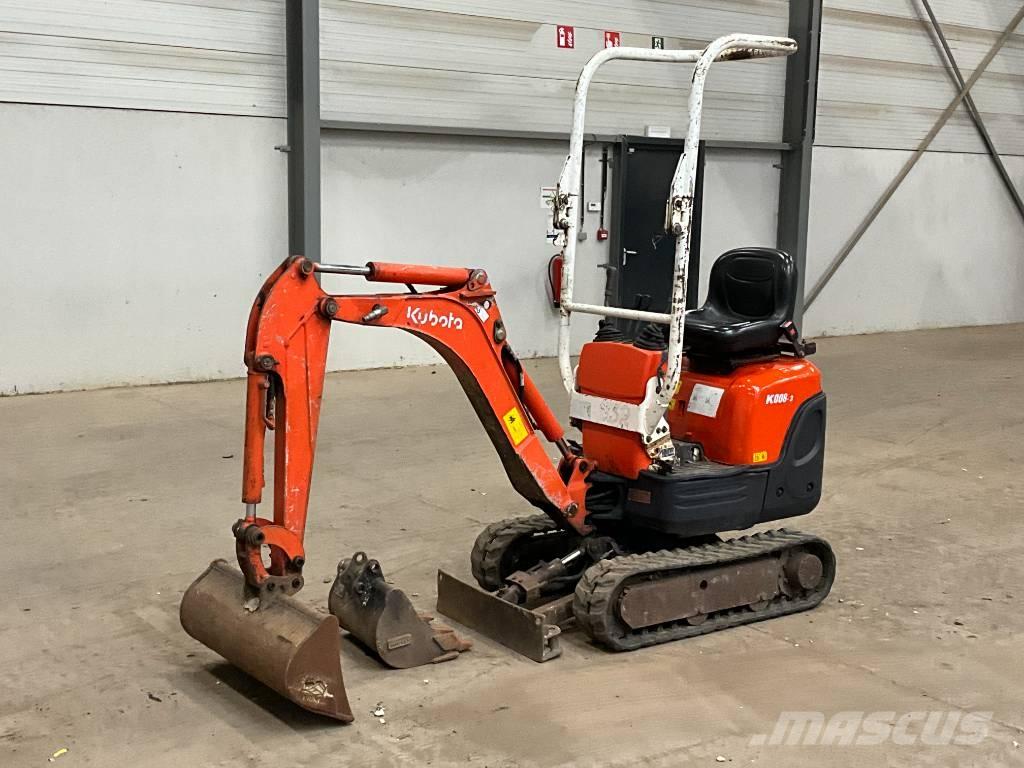 Kubota K 008-3 Minikaivukoneet < 7t