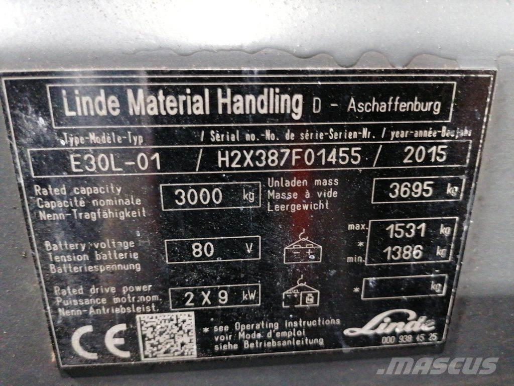 Linde E30L-01 Sähkötrukit